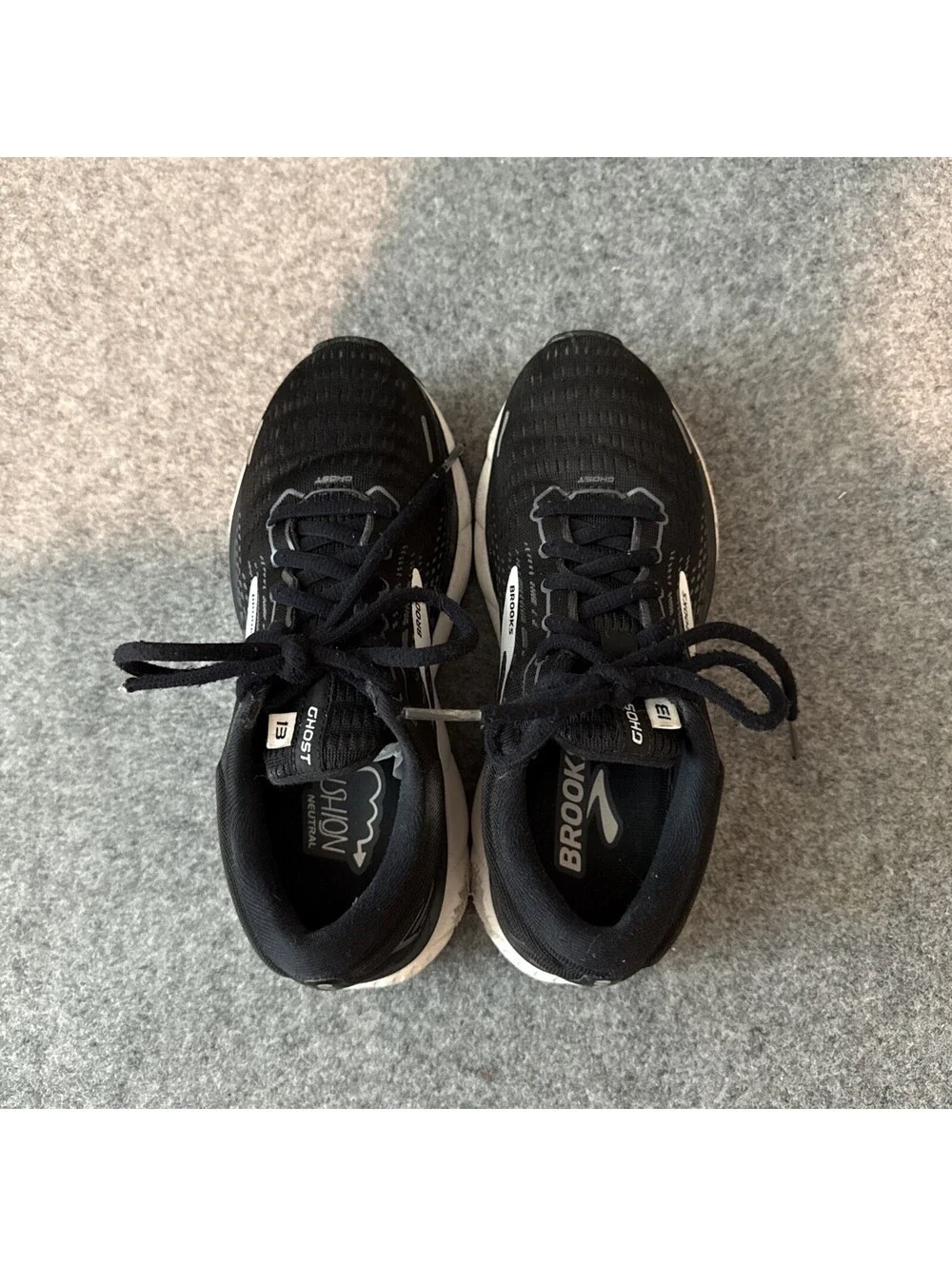 Brooks Black Ghost 13 Women's Running Shoes Size 7 1203381B012